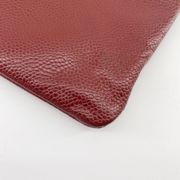 Chanel Red Leather Clutch - Picture 11 of 16